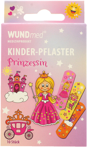 Wundverband Kinder Prinzessin 10Stk 63x19mm