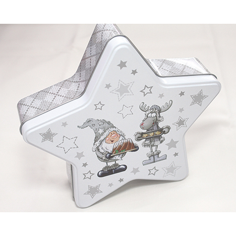 Biscuit tin XL in star shape 22,9x22x6,1cm