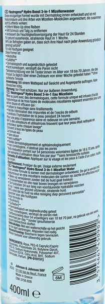 Neutrogena Hydroboost Micelles 400 ml d'eau