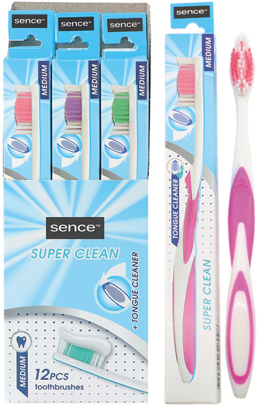 Brosse à dents Sence Fresh Super Clean Medium