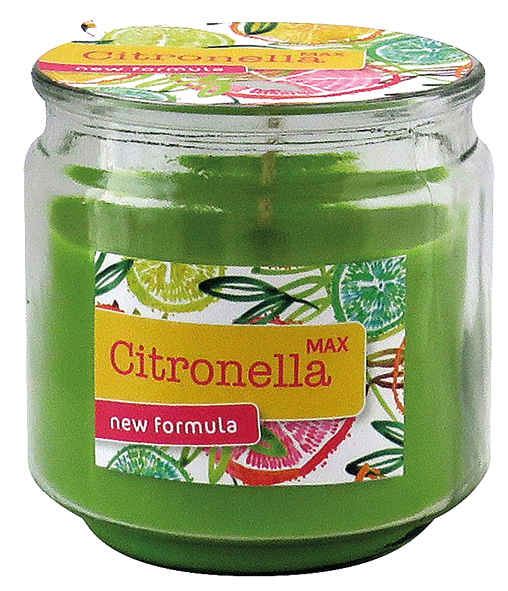 Bougie Citronnelle 250g vert en verre 8,5x8,6cm