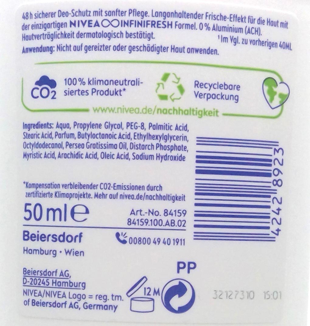 Nivea Deo Stick 40ml Fresh Natural