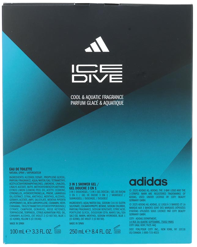 Adidas GP EdT 100ml + Dusch 250ml Ice Dive