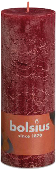 RUSTIK Cheroot Candle 190x68 old red