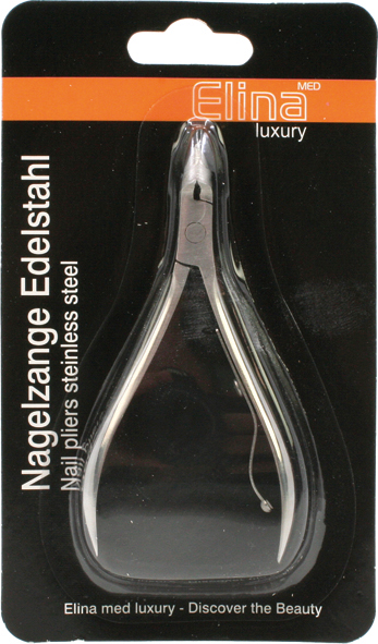 Nail tong Stainless Steel 9cm on card