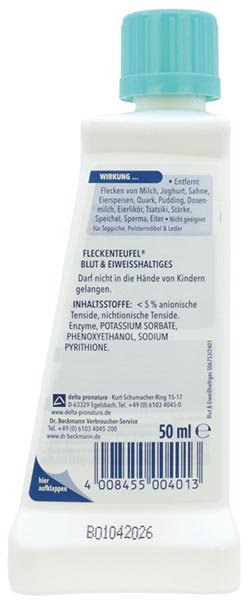 Dr Beckmann Stain Remover 50ml Blood & Protein
