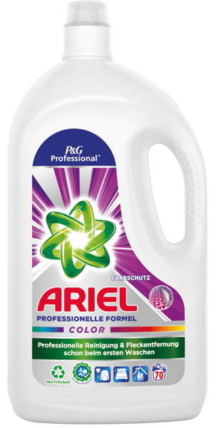 Détergent liquide professionnel Ariel 70WL color