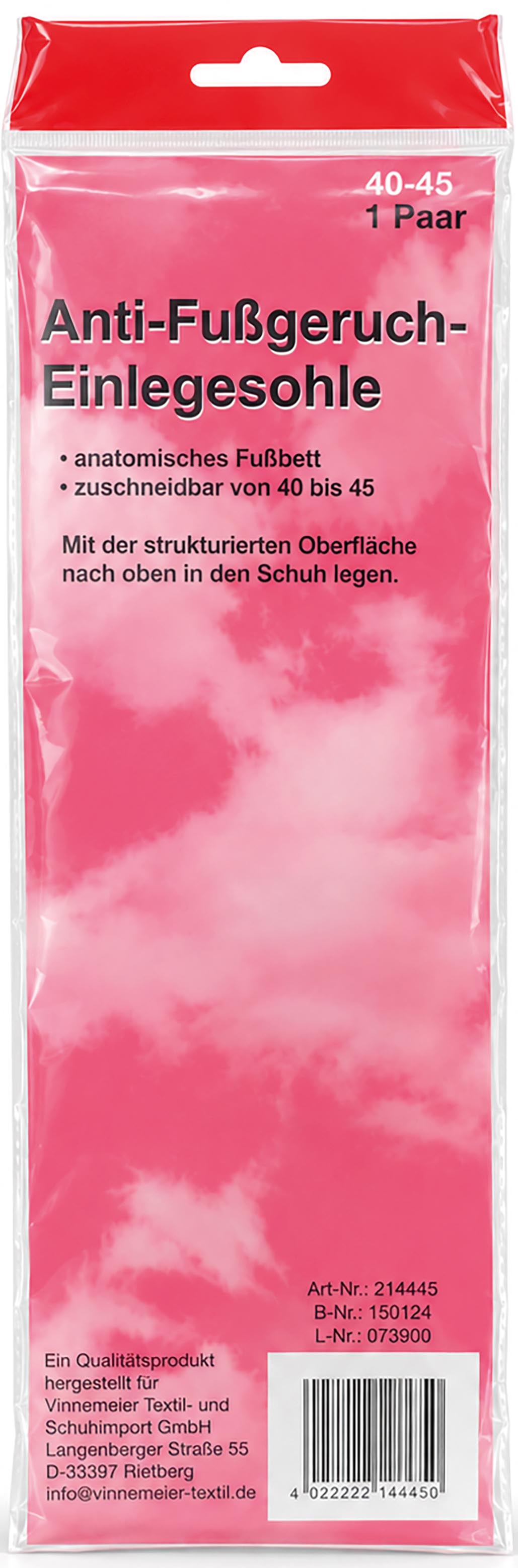 Einlegesohlen 4er Set! Frischesohle 90xDa 30xHr