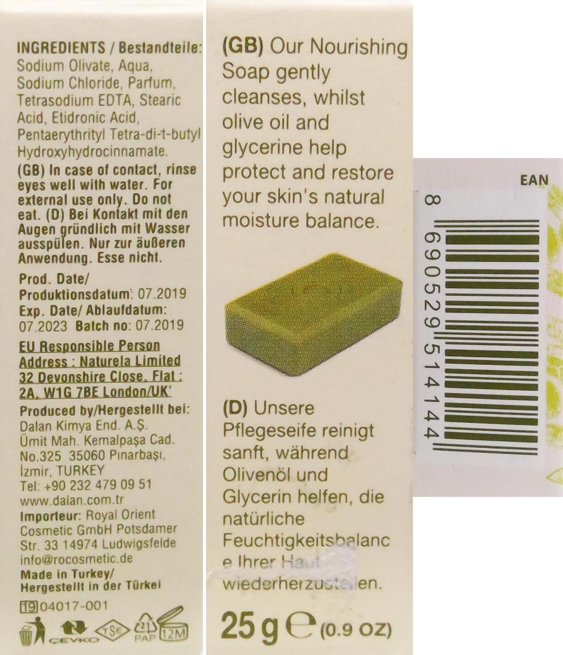 Soap DALAN 25g d´Olive