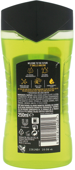 Gel douche Axe 250ml Epic Fresh