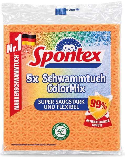 Spontex Schwammtuch ColorMix 5er