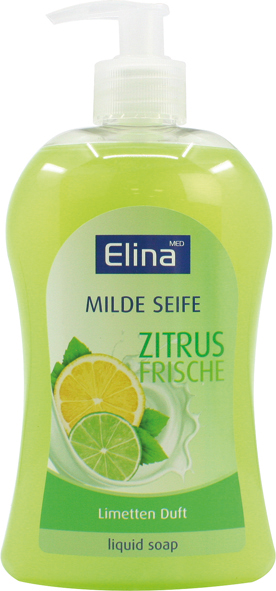 Soap Liquid Elina 500ml green fresh w/ Pump