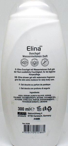 Shower Gel Elina 300ml Fruit Care Watermelon