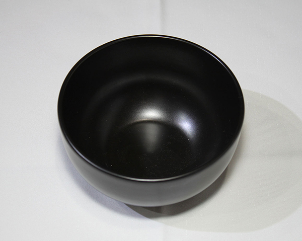 Cereal bowl in elegant black, 14x8cm, handmade from the