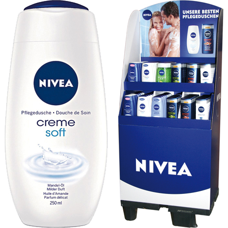 Nivea Shower 250ml 114's display