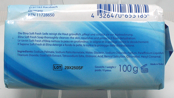 Seife Elina 100g Soft Fresh mit Glyzerin