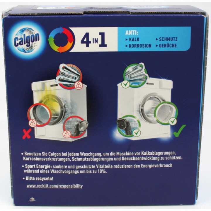 Calgon Powerball Tablets 4-in-1 Washing Machine Water Softener 1